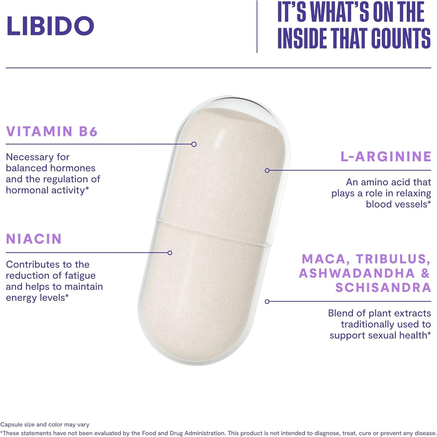 Natural Libido Enhancement Supplement 2 Pack (120 Capsules) - Powerful Aphrodisiac Blend with Maca, Ashwagandha, L-Arginine - Boosts Energy and Performance - Vegan, Non-GMO - New Look