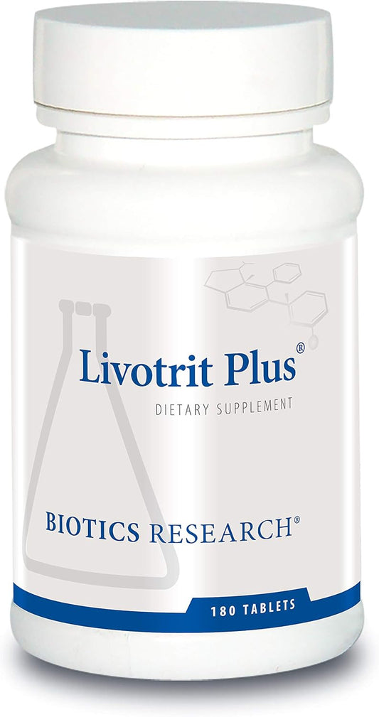 Natural Liver Cleanse & Detox Support Supplement with Milk Thistle - Biotics Research Livotrit Plus 180 Tablet