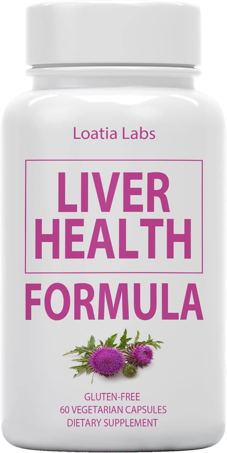 Natural Liver Health Formula with Artichoke, Milk Thistle, and Berberine - Detox and Repair Fatty Liver - Vegan Capsules Supplement