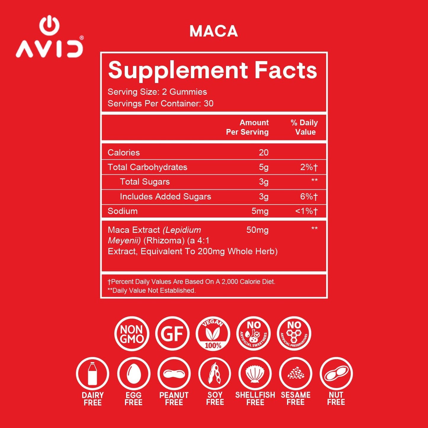 Natural Maca Root Gummies (60 Count, Peach Flavored) - Sexual Vitality & Libido Booster for Men and Women - Vegan, Non-GMO Supplement with Maca Peruana Extract (4:1 Ratio)