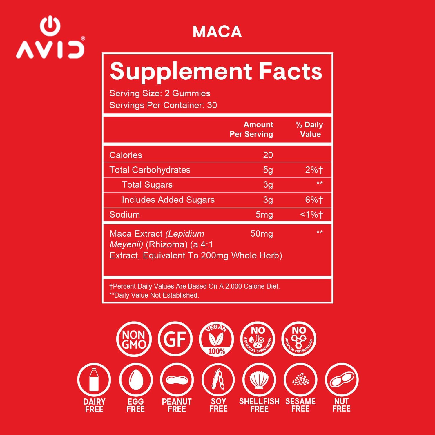 Natural Maca Root Gummies (60 Count, Peach Flavored) - Sexual Vitality & Libido Booster for Men and Women - Vegan, Non-GMO Supplement with Maca Peruana Extract (4:1 Ratio)