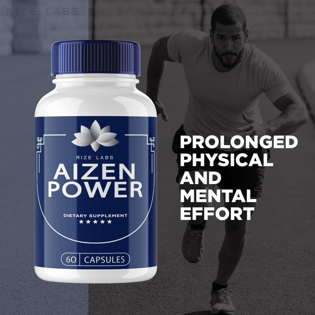 Natural Male Performance Booster: rize labs Aizen Power Supplement (60 Capsules)