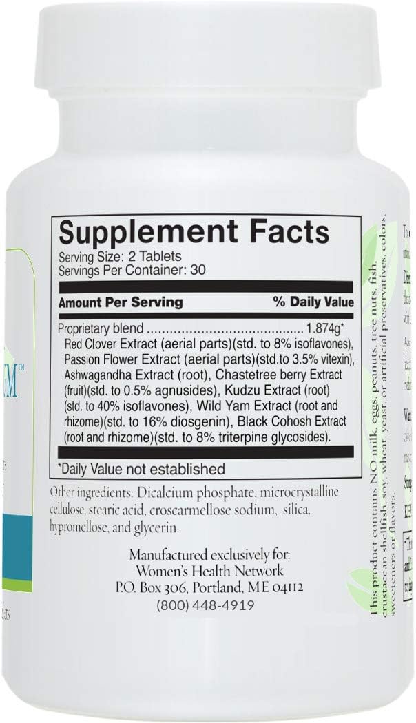 Natural Menopause Relief Supplement - Herbal Equilibrium - 60 Tablets - Balances Hormones and Reduces Hot Flashes