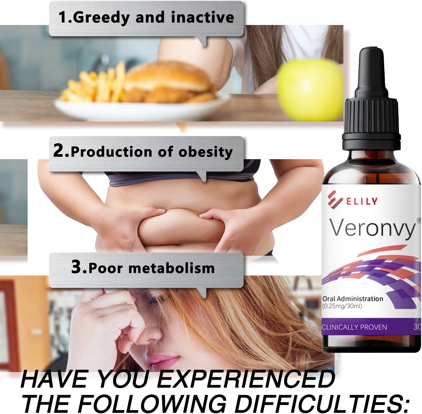 Natural Metabolism Boost Drops - Veronvy Vitamin Supplement, 30ml (1 Fl Oz) - Pack of 2