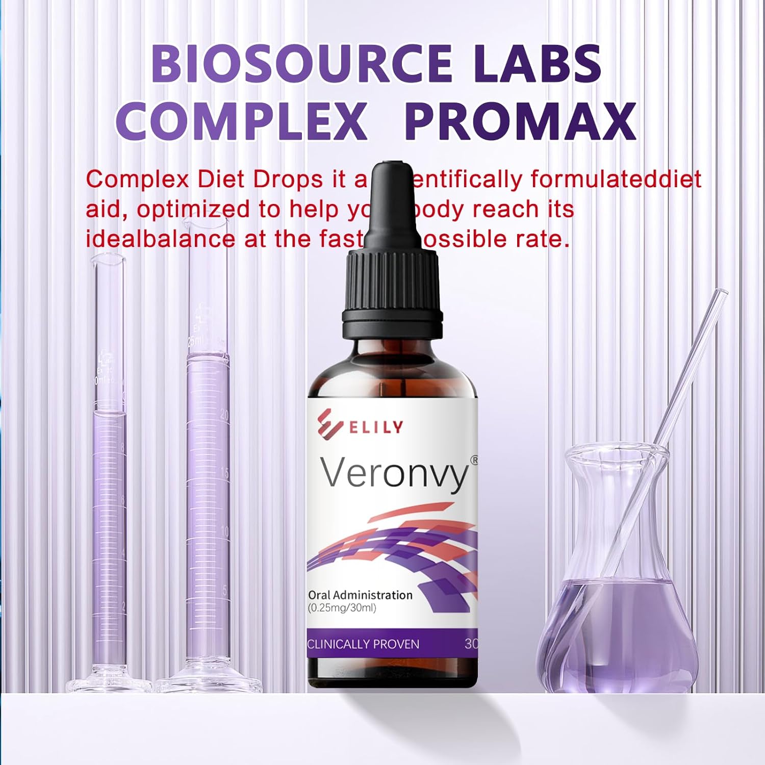 Natural Metabolism Boost Drops - Veronvy Vitamin Supplement, 30ml (1 Fl Oz) - Pack of 2