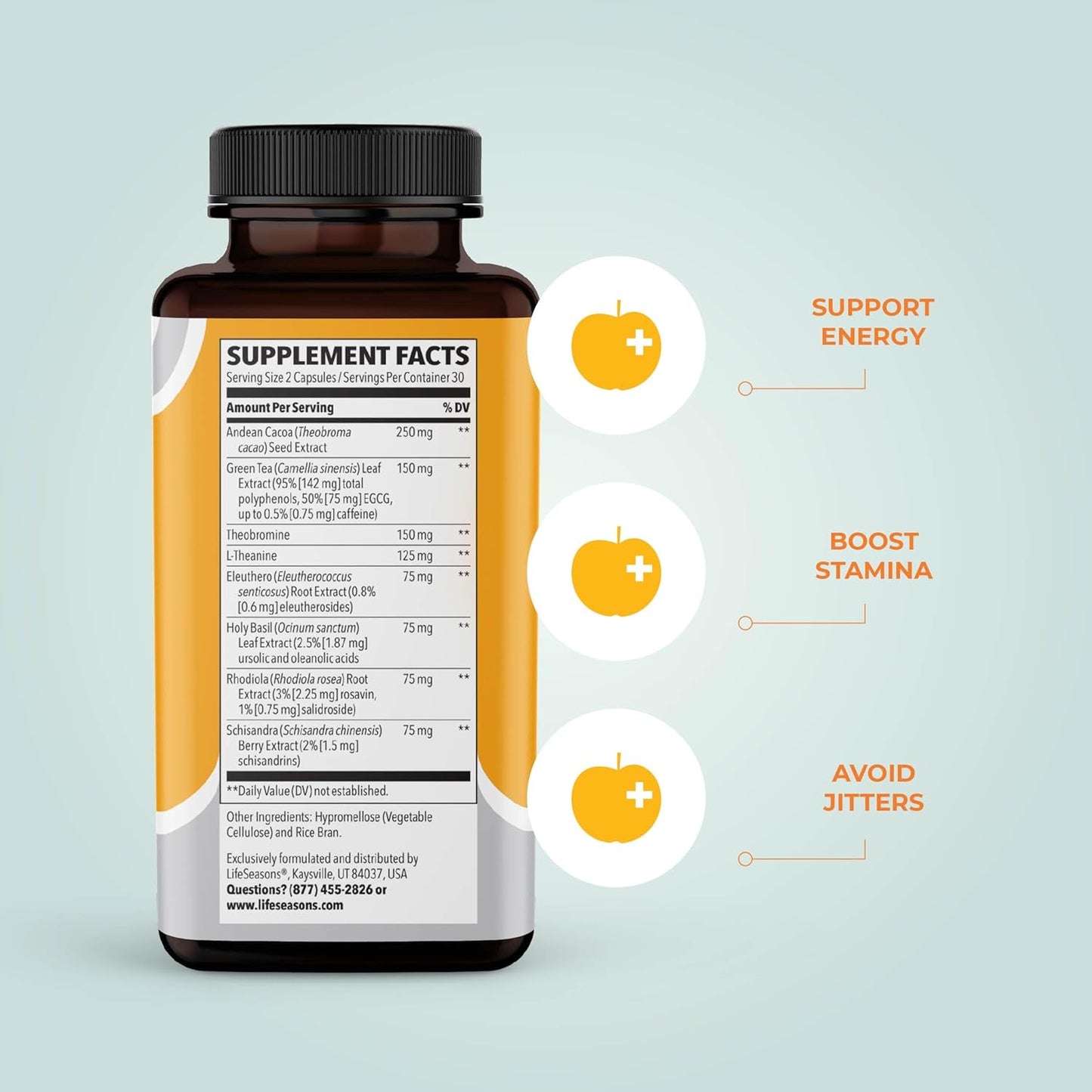 Natural Metabolism Booster & Appetite Suppressant Supplement with Green Tea, Coffee Bean, and Chromium - Energy Boosting Formula - 130 Capsules