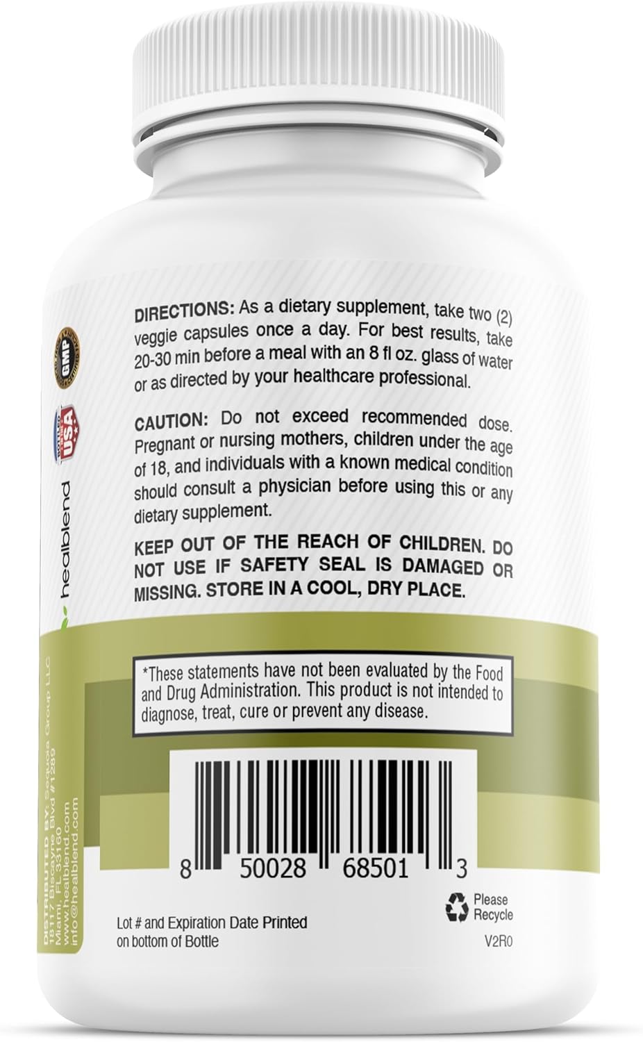 Natural Milk Thistle and Zinc Liver Support Supplement - Detox and Cleanse, Digestive Health - 60 Veggie Capsules