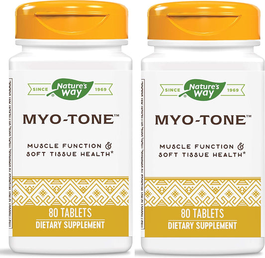 Natural Myo-Tone Supplement for Muscle Function & Tissue Health - 160 Tablets - Magnesium, Vitamins & B Vitamins - Gluten Free & Vegetarian