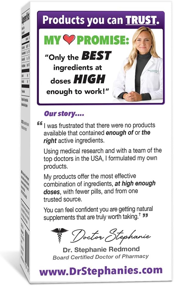 Natural Nerve Support Capsules with Alpha Lipoic Acid and Vitamin B12 - Relief for Leg, Finger, and Toe Discomfort - Pharmaganics Dr Stephanie's Miracle Formula