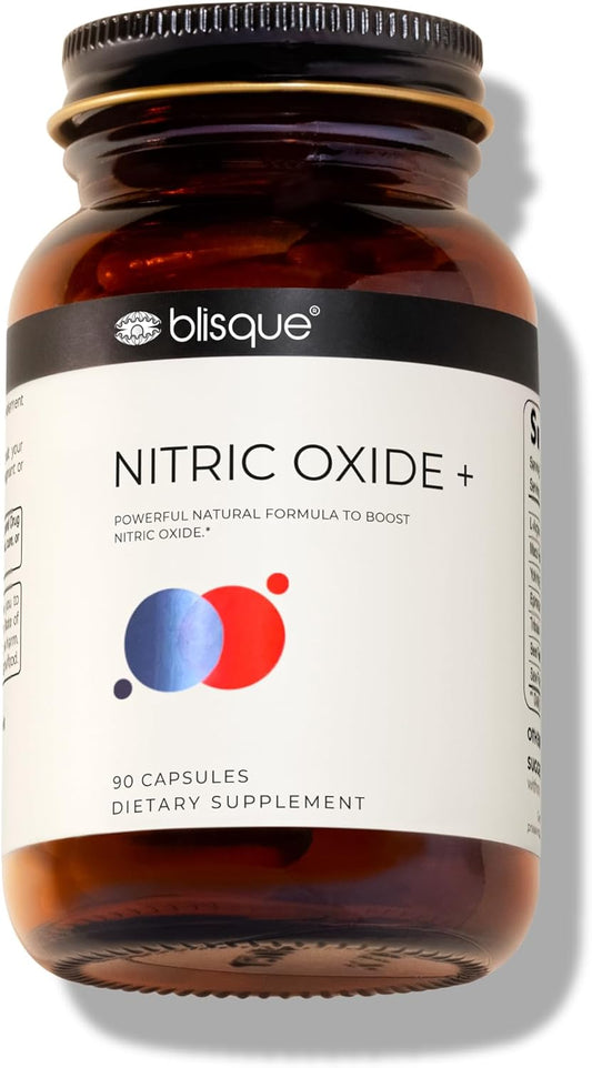 Natural Nitric Oxide Booster Capsules with L-Arginine, Maca Root, and Beet Root for Blood Flow Support | Doctor-Approved Vegan Supplement | 90 Capsules
