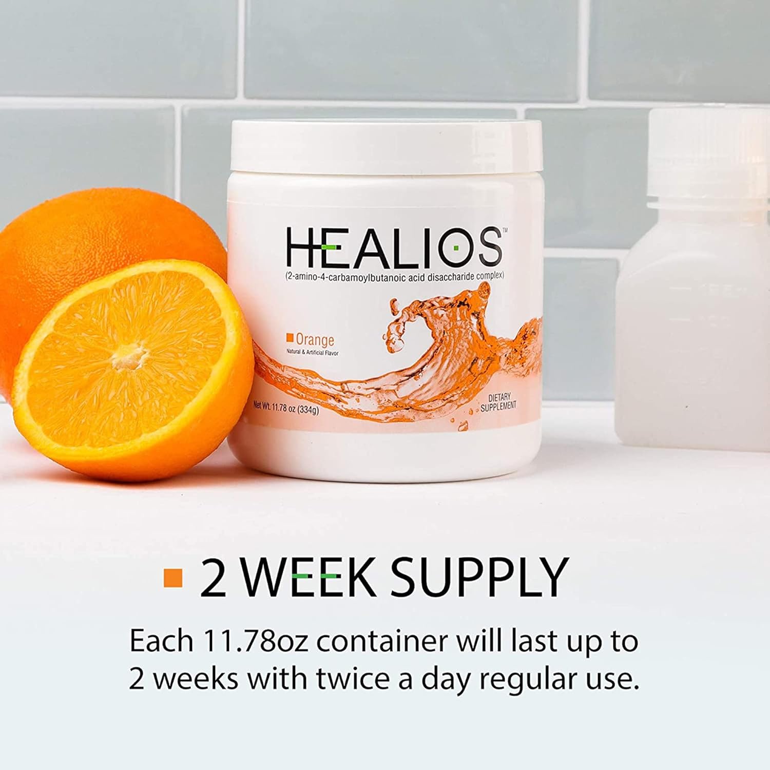 Natural Orange Flavor Powder Dietary Supplement for Oral Health with L-Glutamine, Trehalose, and L-Arginine - 11.64 oz