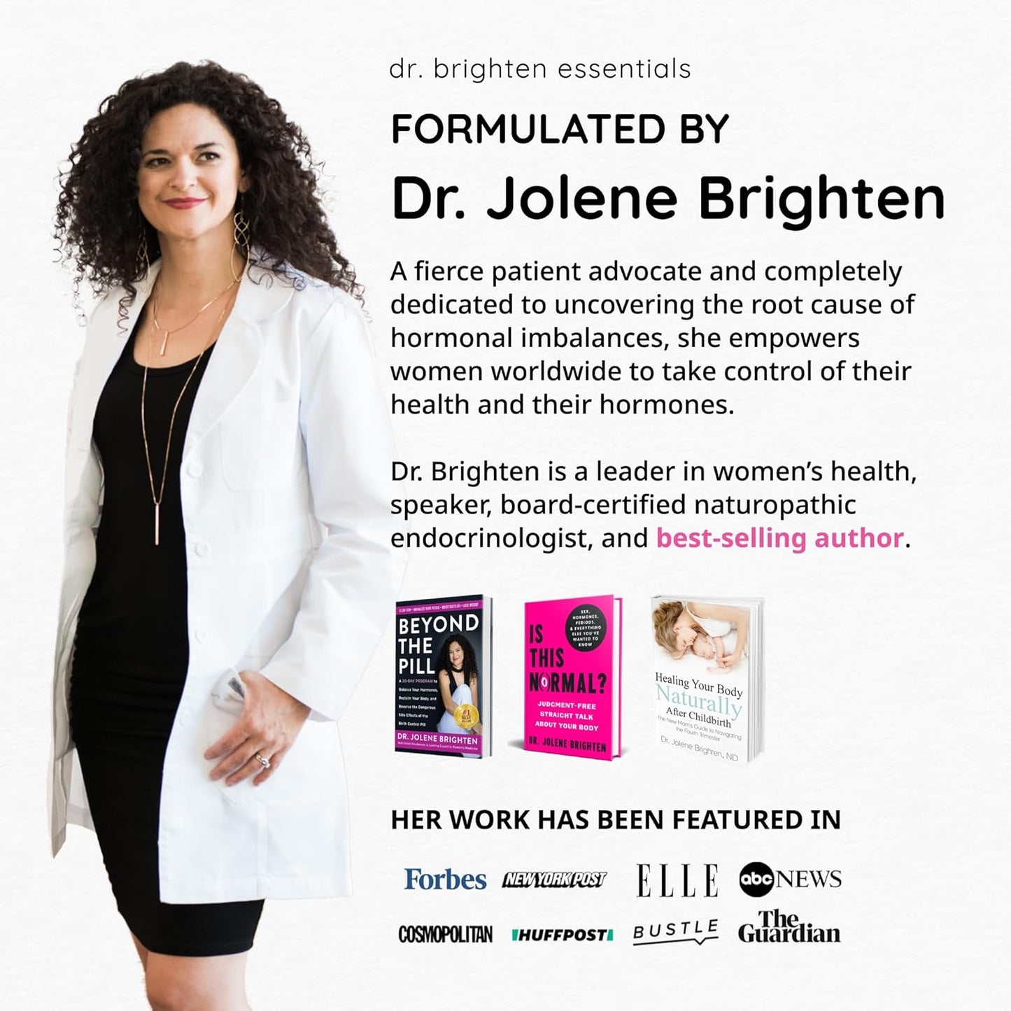 Natural PCOS Support Supplement for Women - Dr. Brighten Saw Palmetto Plus - Promotes Hair Health, Clear Skin, and Hormonal Balance
