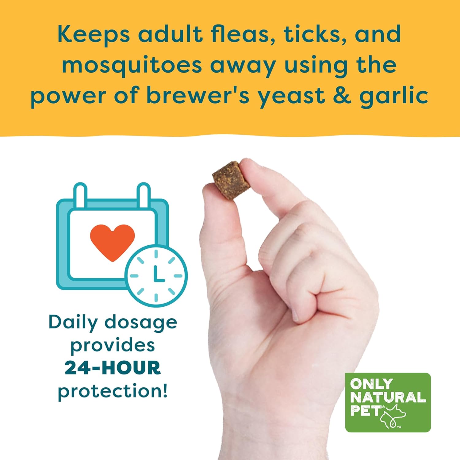 Natural Pet EasyDefense Barrier Bites Soft Flea Chews for Dogs - Flea & Tick Defense, Immune Boost - 90 Bacon Flavored Soft Chews