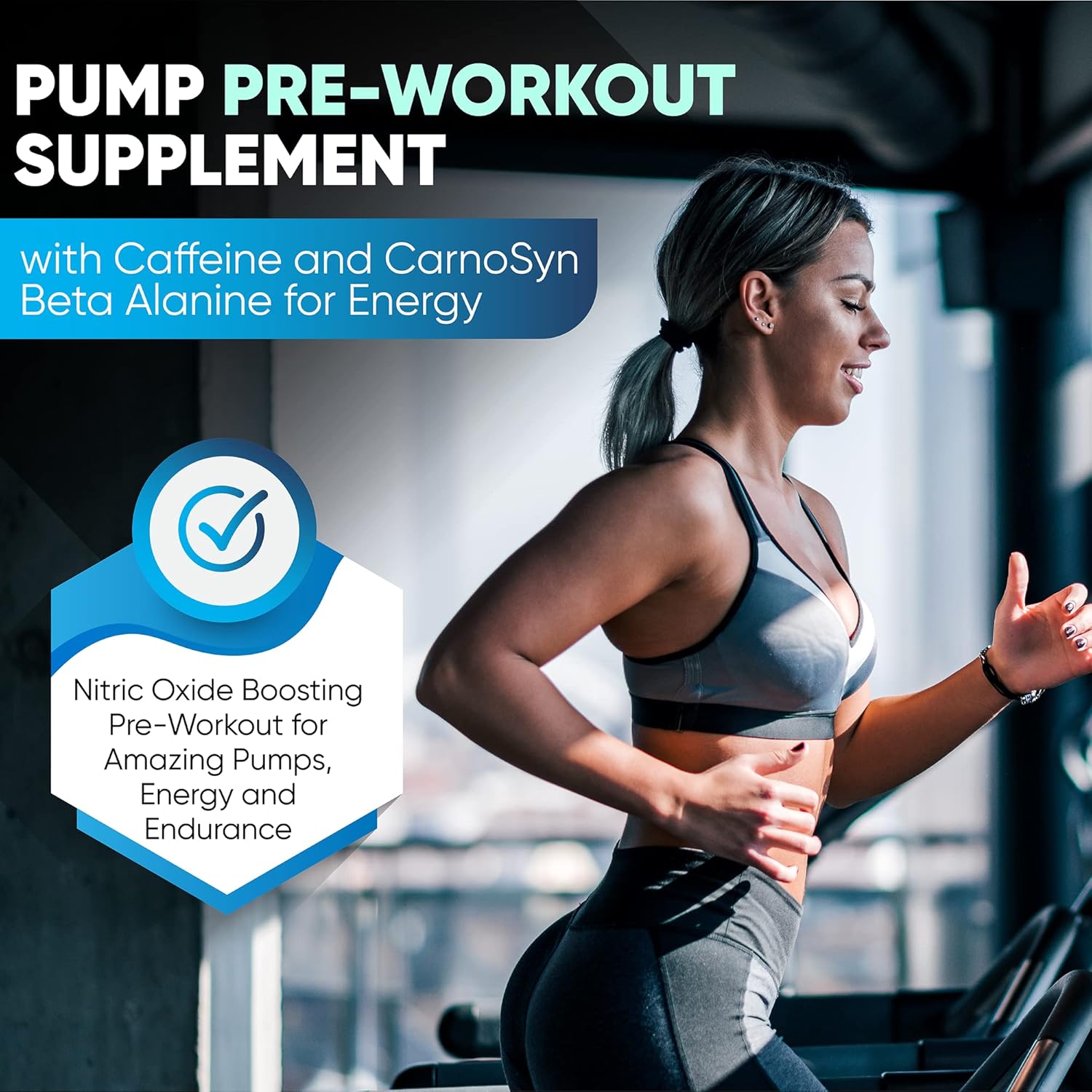 Natural Pre-Workout Powder for Energy, Pump, & Endurance - Sugar-Free Supplement with Caffeine, Amino Acids, & Beta-Alanine - Watermelon Flavor, 30 Servings