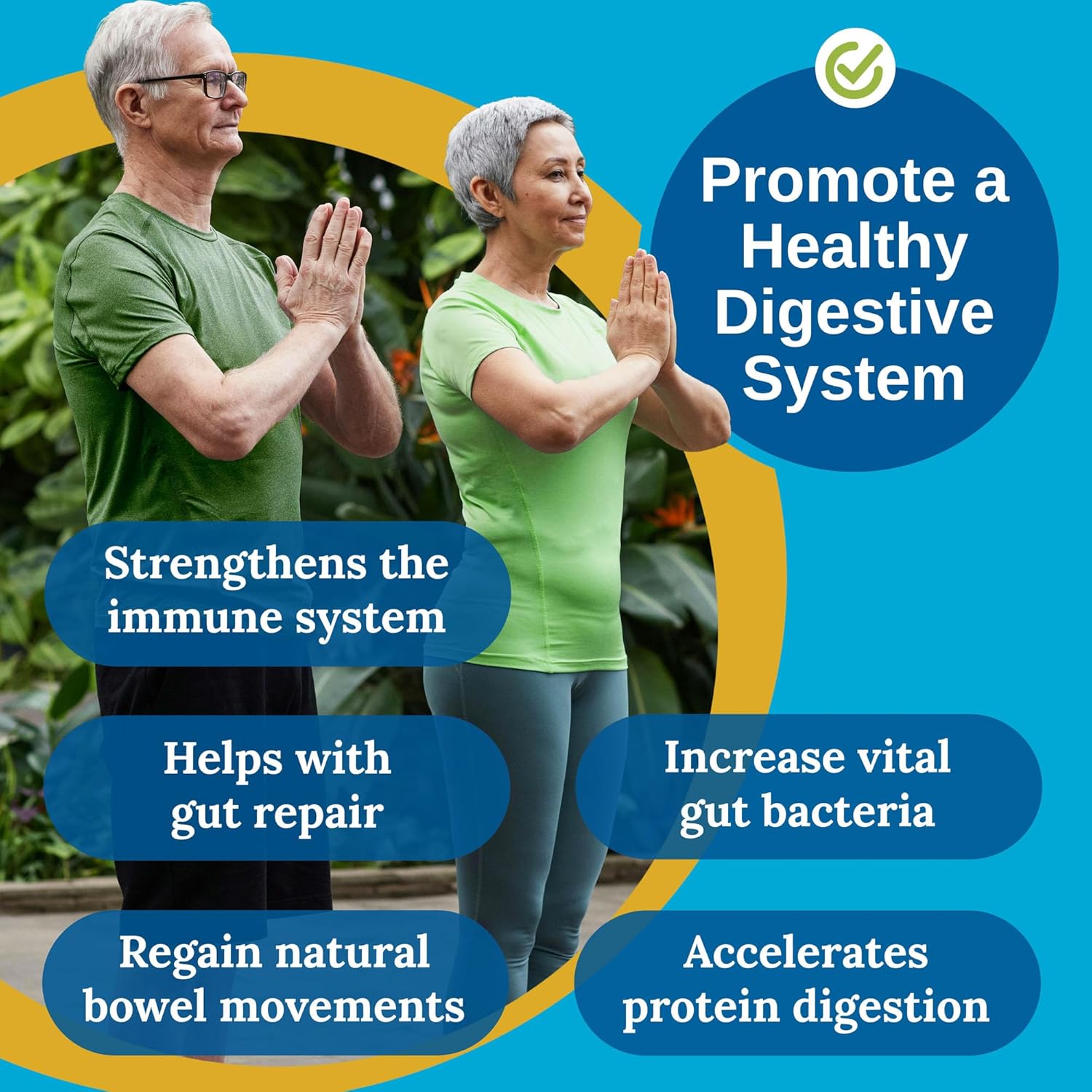 Natural Prebiotic Enzyme Supplement for Digestive Support - Xtendlife Kiwi-Klenz for Gut Health - Relieves Bloating, Gas, Indigestion - 30 Day Supply