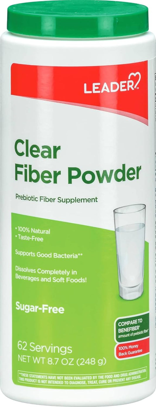 Natural Prebiotic Fiber Supplement Powder for Digestive Health - 100% Sugar-Free, Taste-Free, Gluten Free, Non-GMO - 62 Servings - 8.7 OZ