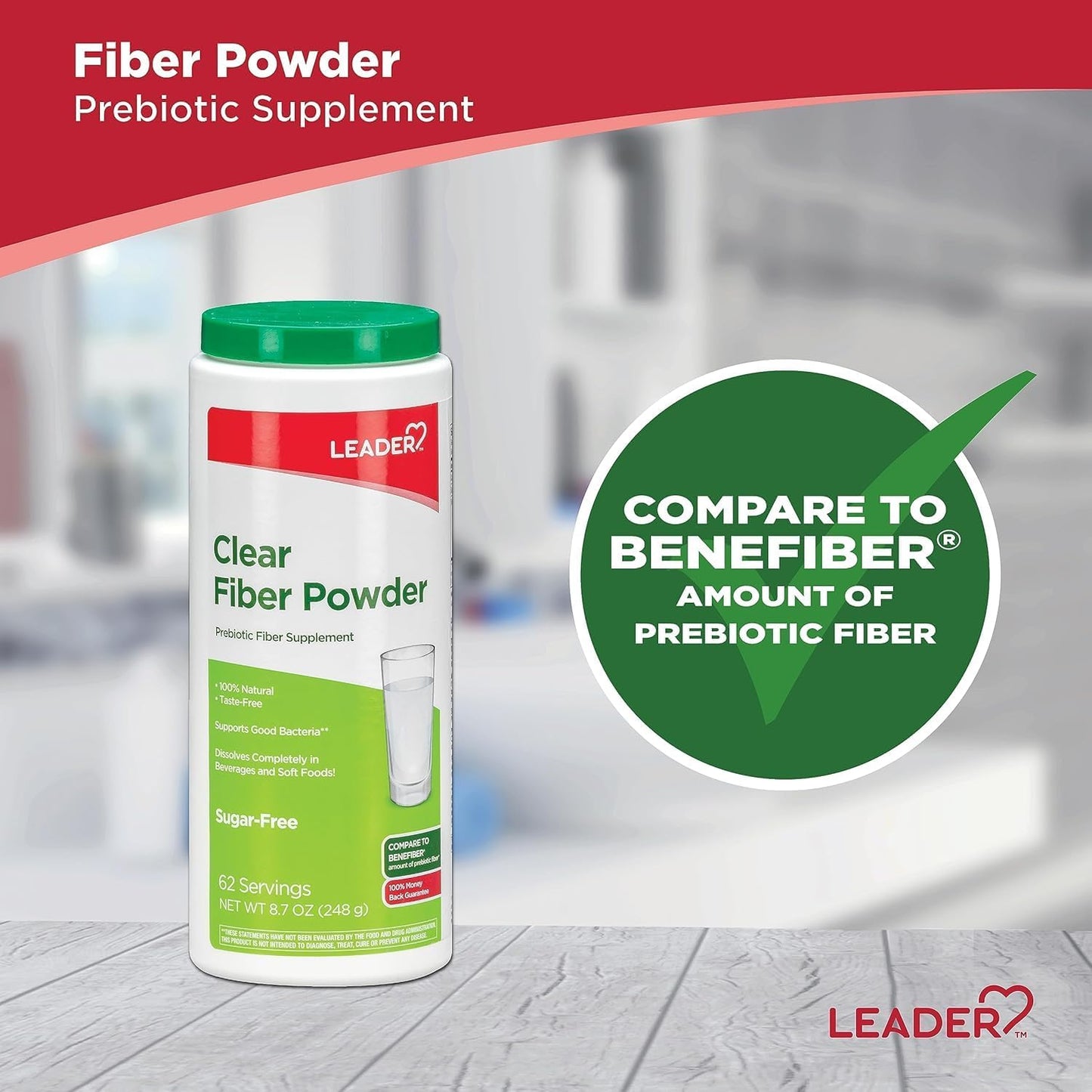 Natural Prebiotic Fiber Supplement Powder for Digestive Health - Sugar-Free, Gluten Free, Non-GMO - 62 Servings (8.7 OZ) (Pack of 3)