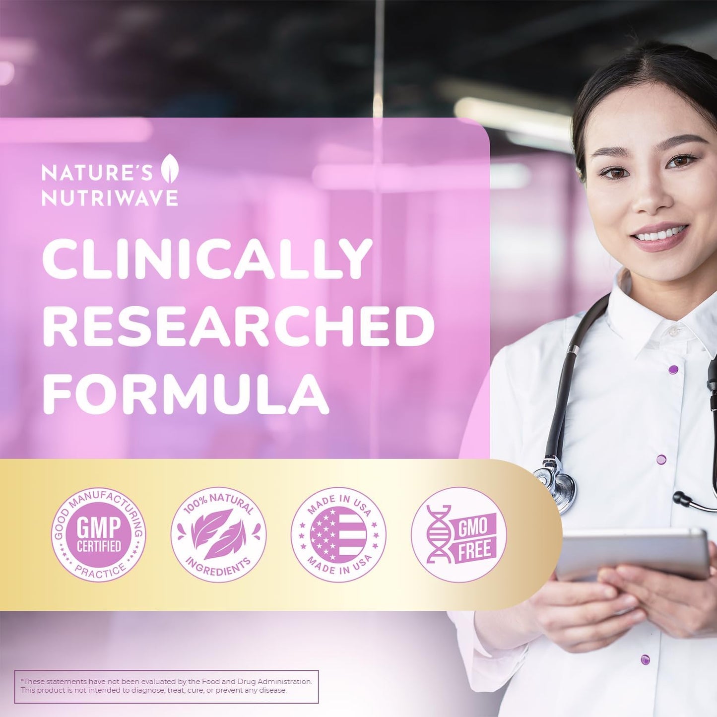 Natural Probiotic Gummies for Skin and Gut Health - Apple Flavor, 30 Gummies, 1 Month Supply for Women & Men