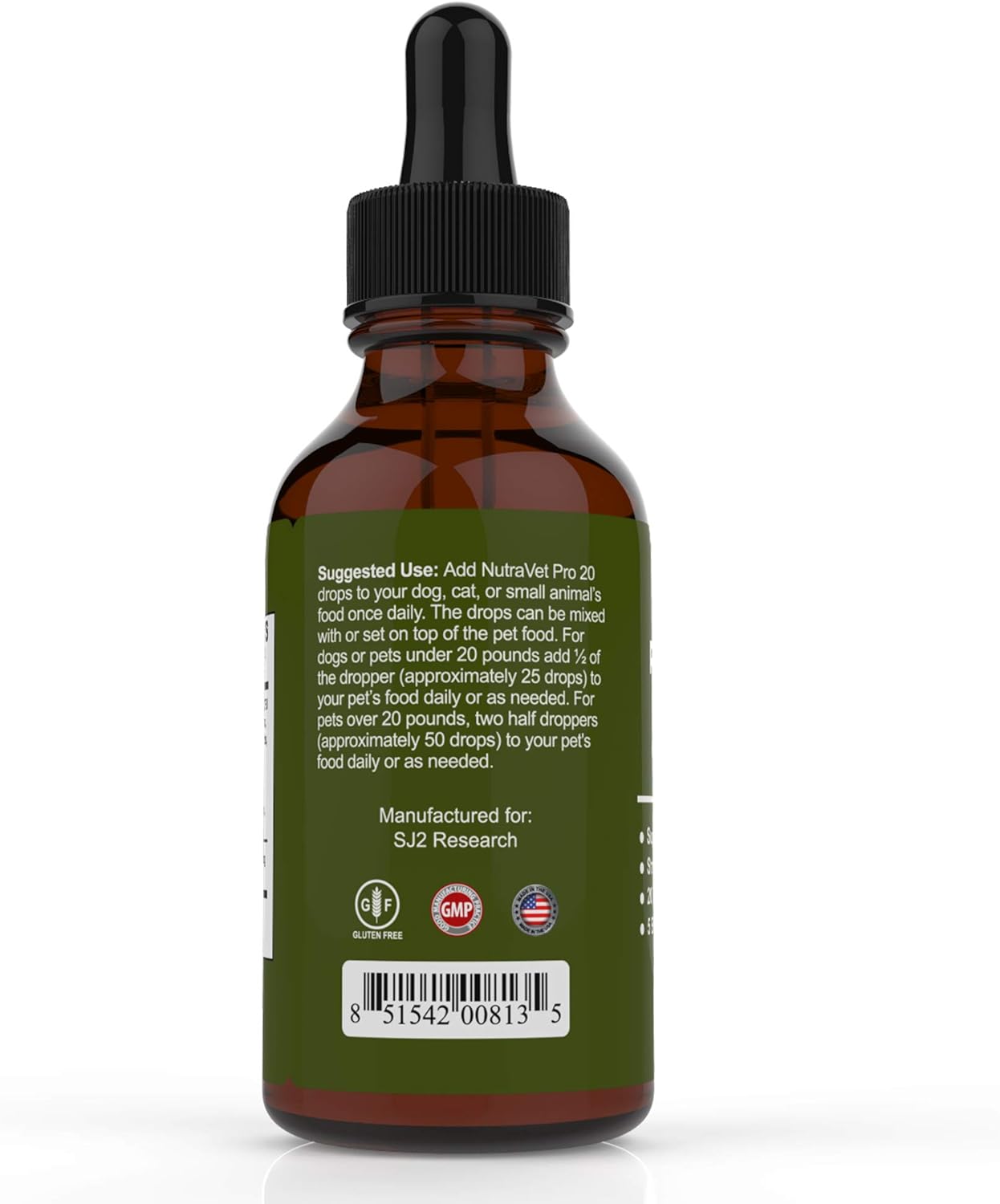 Natural Probiotics for Dogs and Cats - 120 Servings, Digestive Enzymes for Gas Relief, Liquid Vitamins for Gut Health