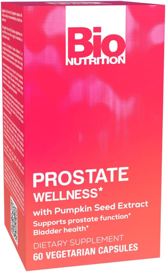 Natural Prostate Wellness Support Supplement 60 Veg Capsules | Men’s Health Formula | Promotes Prostate & Urinary Health