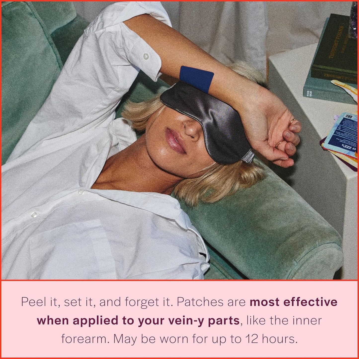 Natural Sedative Sleep Patch with Valerian Root, L-Theanine, Lavender Oil, and Hops - 28 Patches for Better ZZZ's - Highly Bioavailable Formula by Fleur Marché