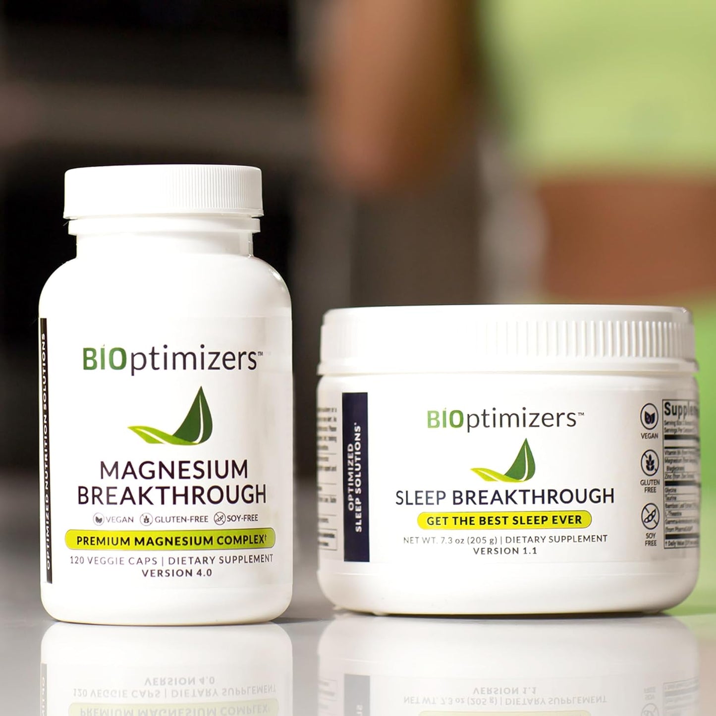 Natural Sleep and Brain Supplement with 7 Forms of Magnesium - BiOptimizers Magnesium Breakthrough 4.0 - 60 Capsules