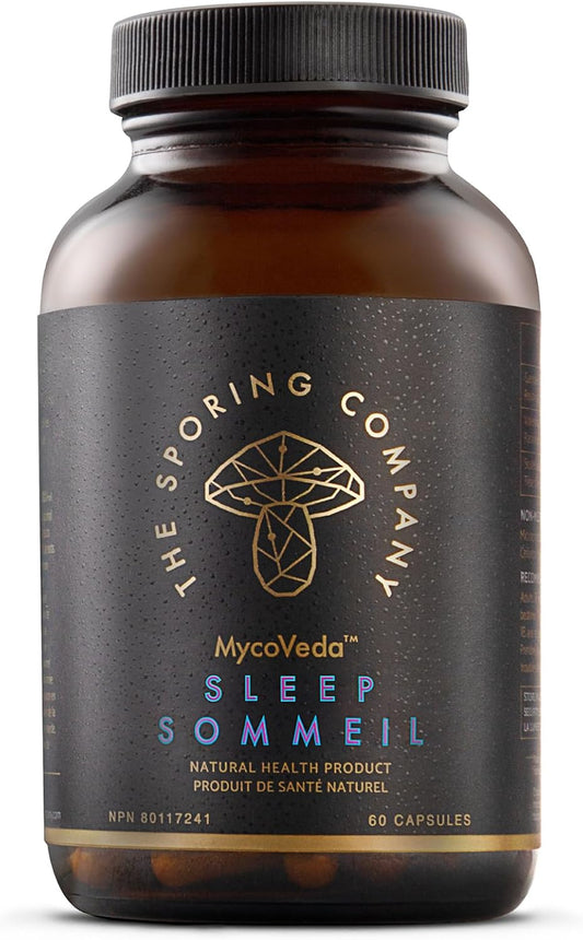 Natural Sleep Supplement with Reishi, Valerian Root, and Skullcap for Long-Term Sleep Regulation - 60 Capsules