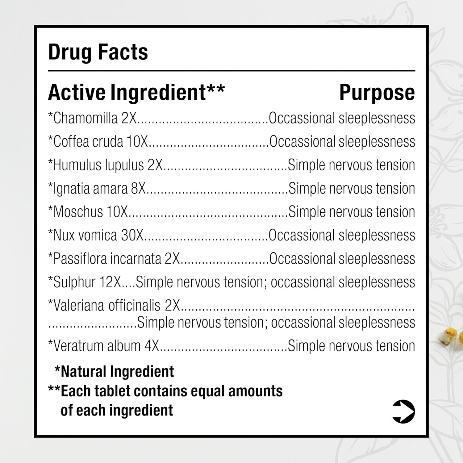 Natural Stress Relief Blend with Passionflower, Chamomile, & Valerian Root - Supports Calm Mood & Sleep - 100 Tablets
