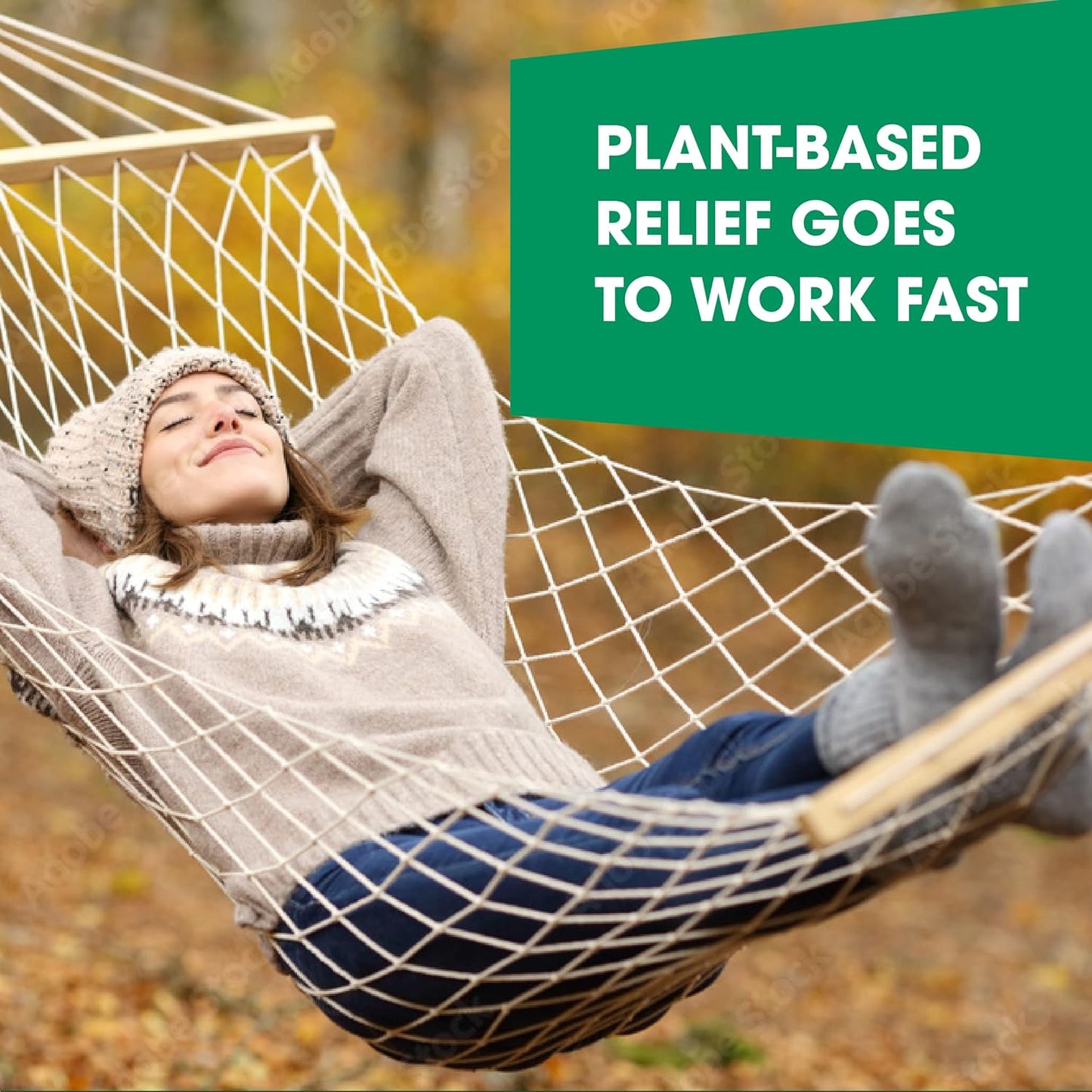 Natural Stress Relief Blend with Passionflower, Chamomile, & Valerian Root - Supports Calm Mood & Sleep - 100 Tablets