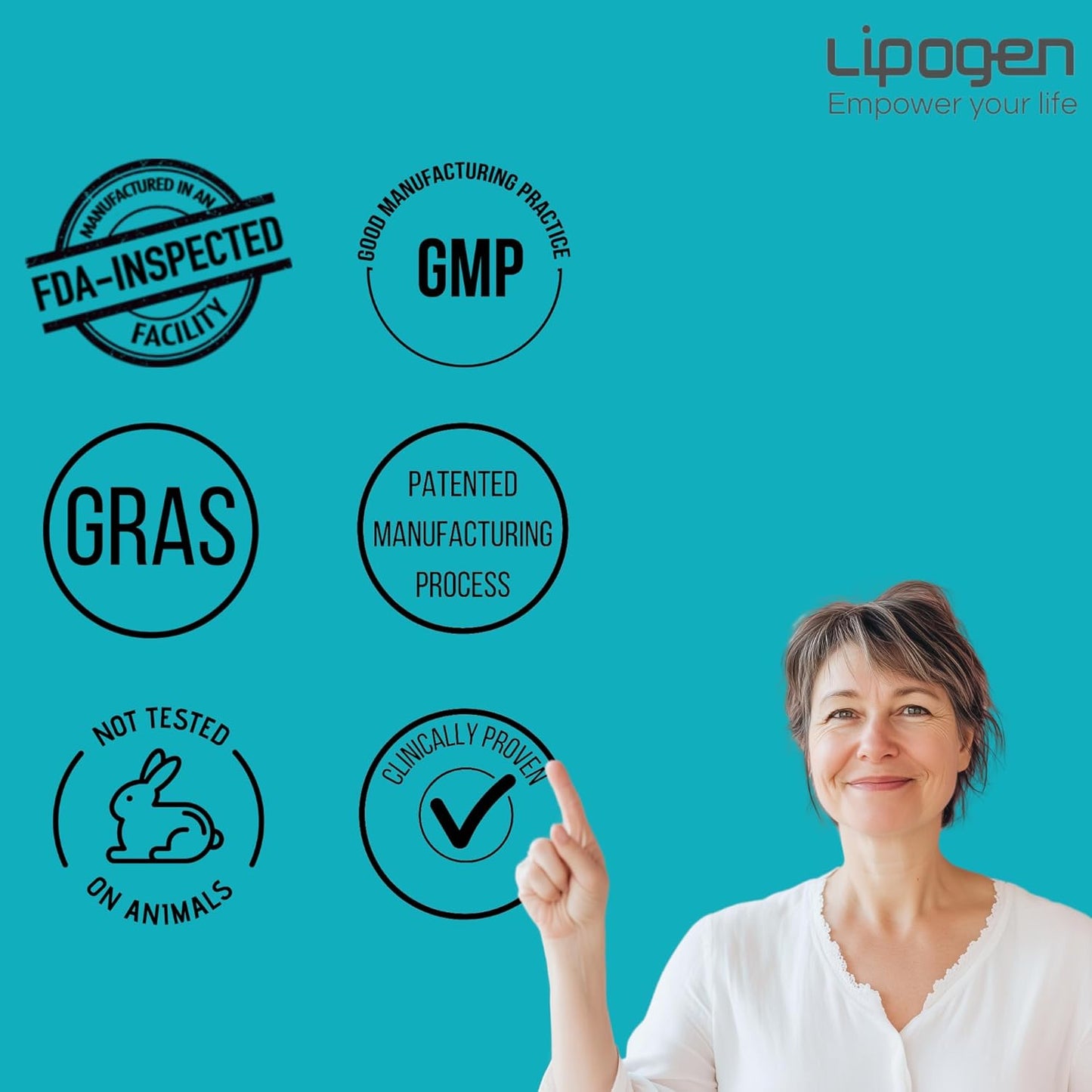 Natural Stress Relief Supplement with Lipogen PSPA - Supports Calmness, Relaxation, and Immune System - 90 Softgels, 30 Day Supply