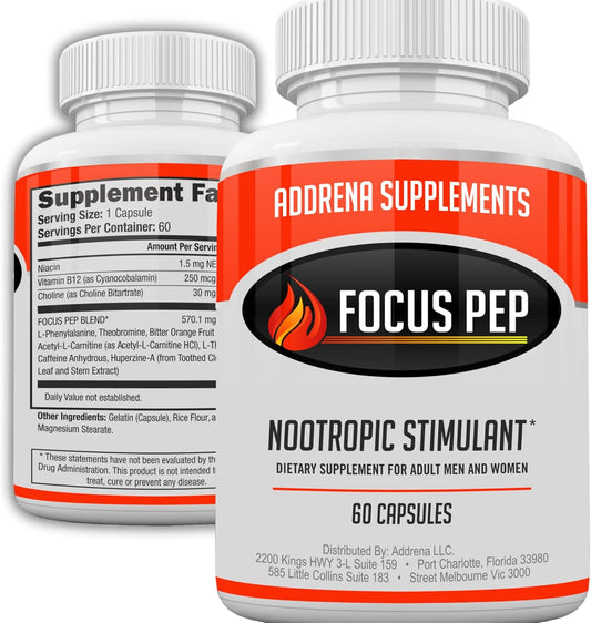 Natural Study Aid: Best Over the Counter Stimulants for Nootropic Brain Boosting - 60 Pills