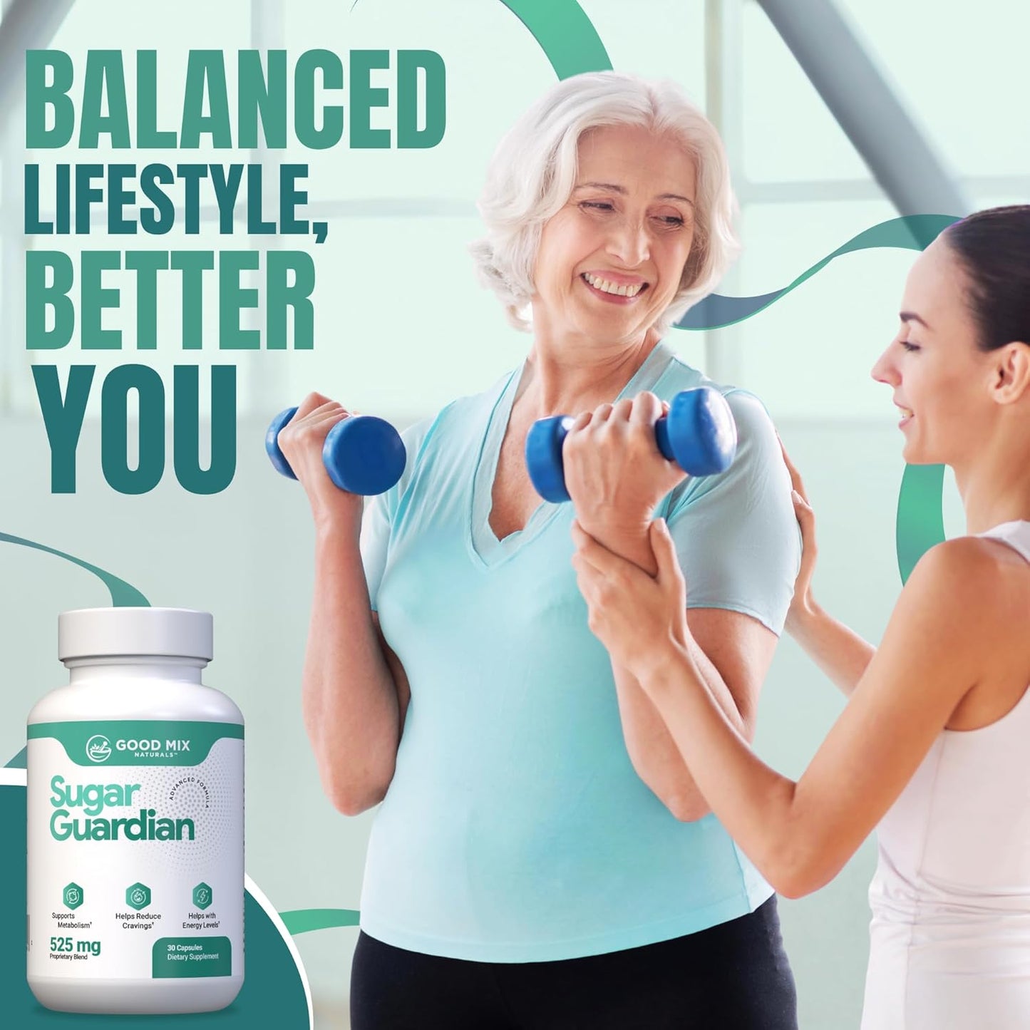 Natural Sugar Guardian Supplement with Herbal-Based Solution - Non-GMO - Made in the USA - 30 Powder Capsules - 1-Month Supply - Plant-Based Formula