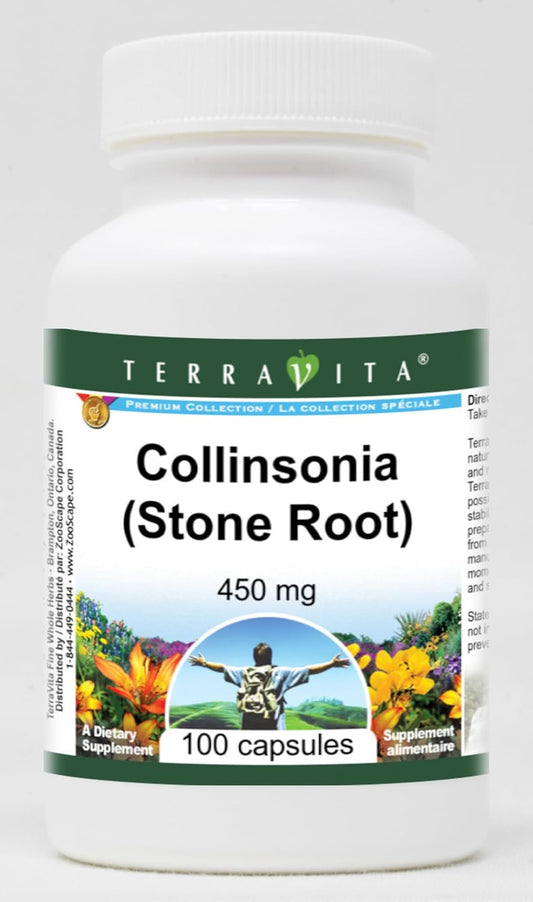 Natural Terravita Stone Root Capsules - 450 mg (100 Count, ZIN: 510769)