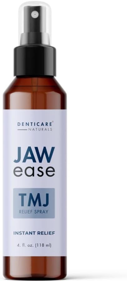 Natural TMJ Relief Spray with Pure Magnesium Oil for Jaw Pain - Denticare Naturals DentiCare JawEase, 4 oz.