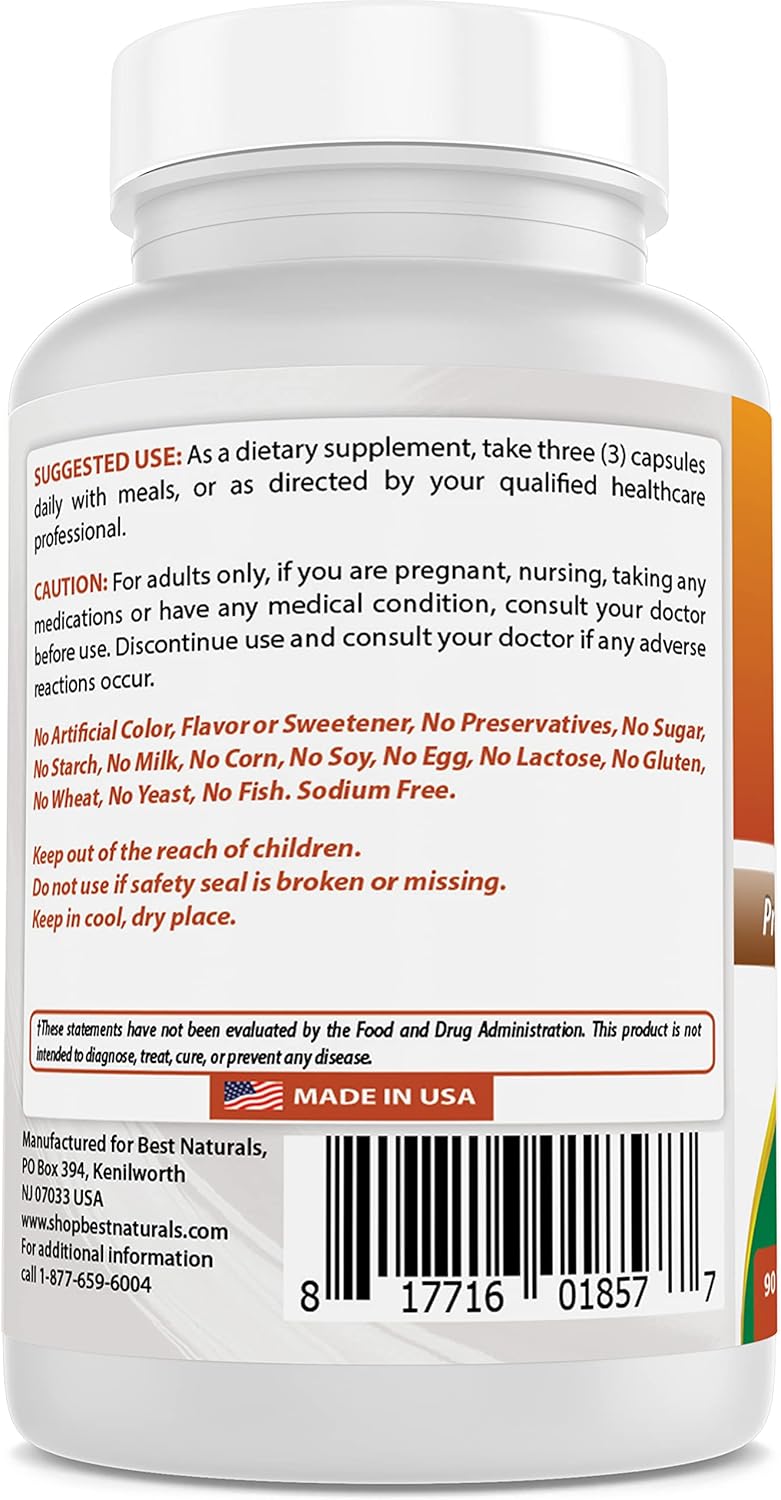 Natural Uric Acid Cleanse Vitamins for Men and Women - 270 Veggie Capsules (90 Capsules x 3 Packs)