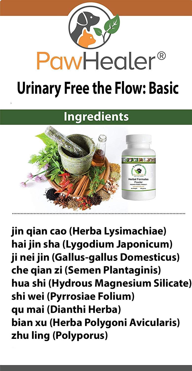 Natural Urinary Stone Prevention Remedy for Dogs - 50g Herbal Powder - Helps Maintain Bladder Health - Easy to Mix with Food