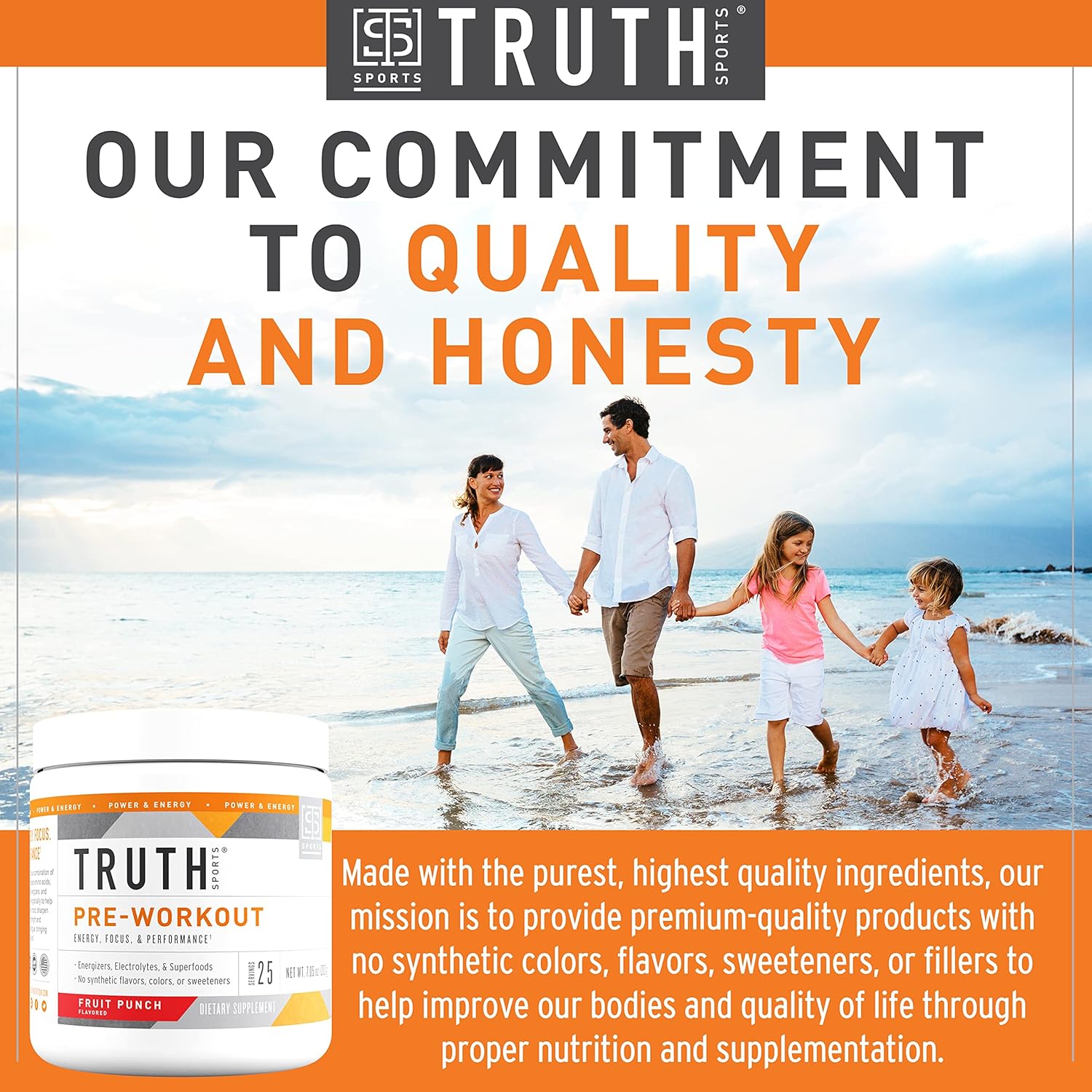 Natural Vegan BCAA Pre Workout Powder for Men & Women - Keto Friendly Fruit Punch Energy Supplement, No Artificial Ingredients