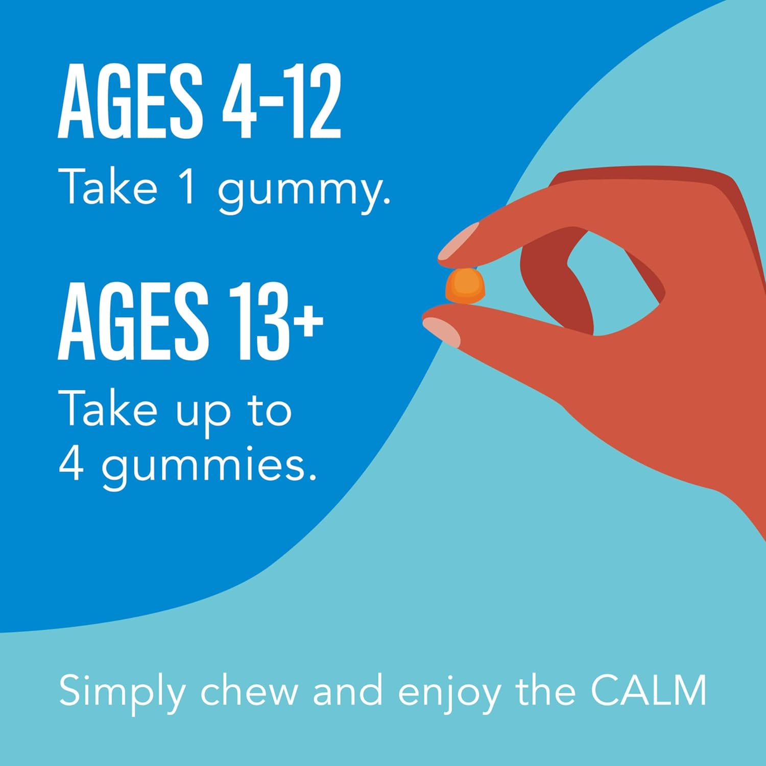 Natural Vitality CALM Kids Magnesium Gummies - Supports Healthy Development, Balanced Mood - 60 Sweet Citrus Flavored Gummies, Gluten Free, Vegan