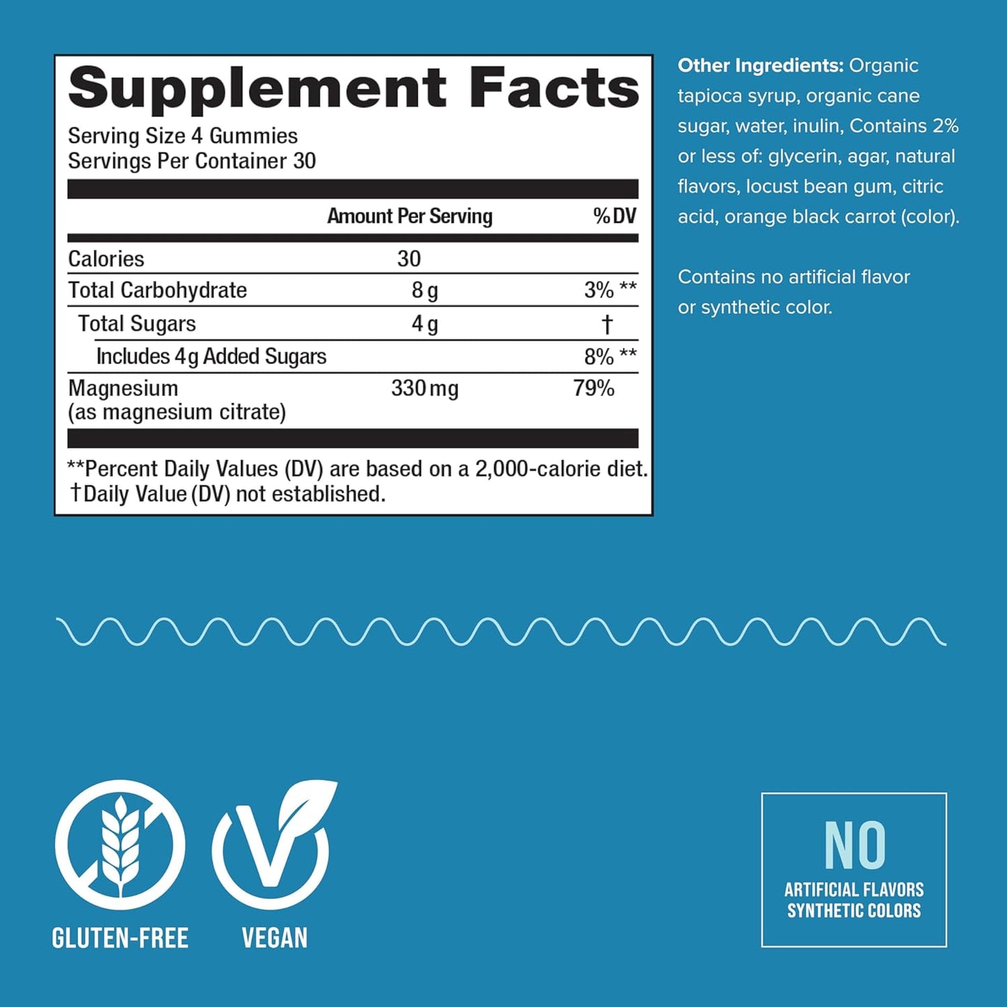 Natural Vitality CALM Magnesium Citrate Gummies - Stress Relief Support, Gluten Free, Vegan, Raspberry Lemon Flavor - 120 Gummies