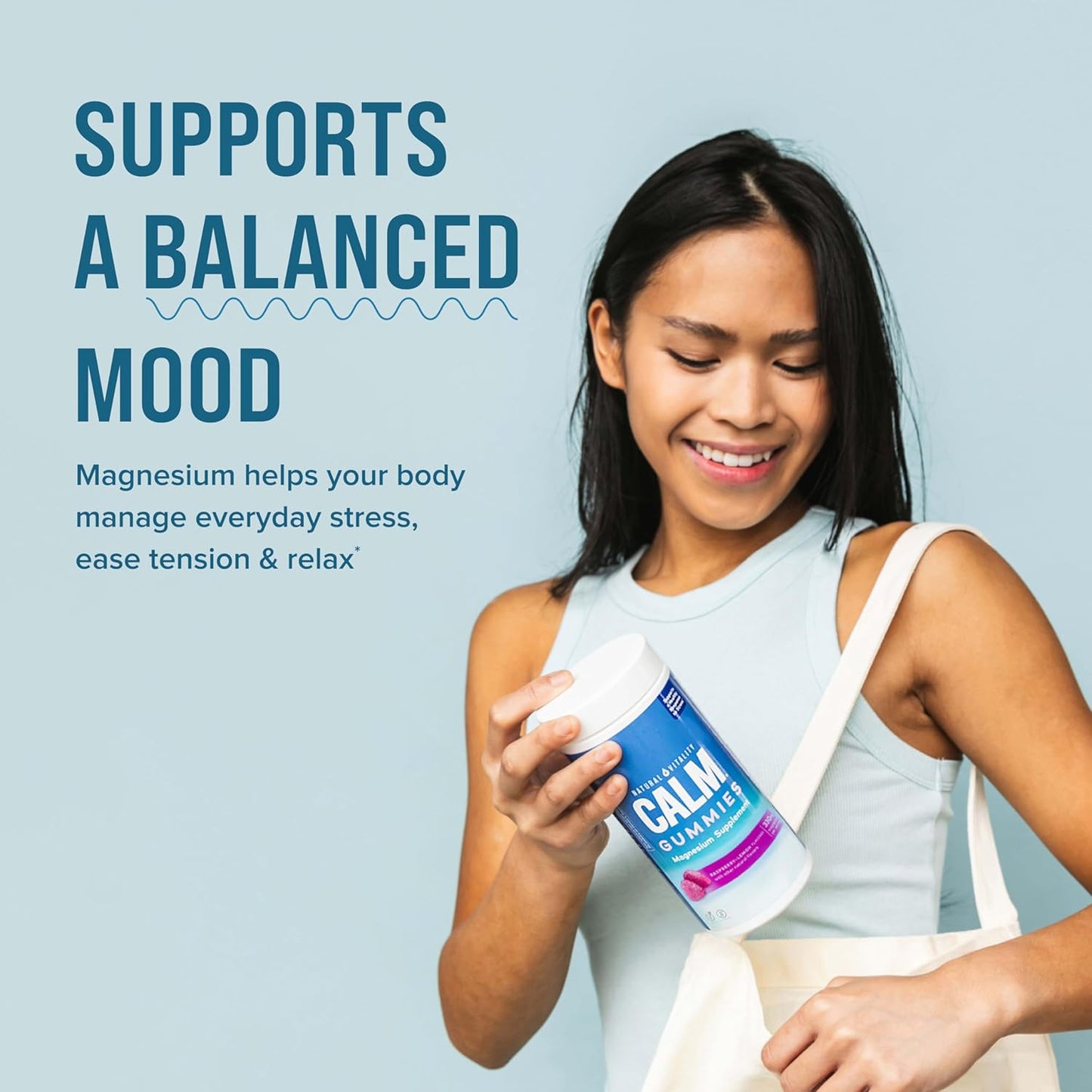 Natural Vitality CALM Magnesium Citrate Gummies - Stress Relief Support, Gluten Free, Vegan, Raspberry Lemon Flavor - 120 Gummies