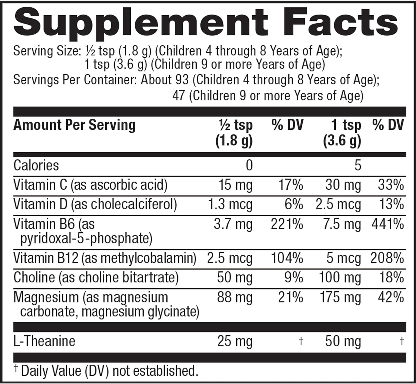 Natural Vitality Calm Mind Powder with Magnesium Citrate and L-Theanine - Stress Support, Gluten Free, Vegetarian - Honey Chamomile Flavor - 12 oz.