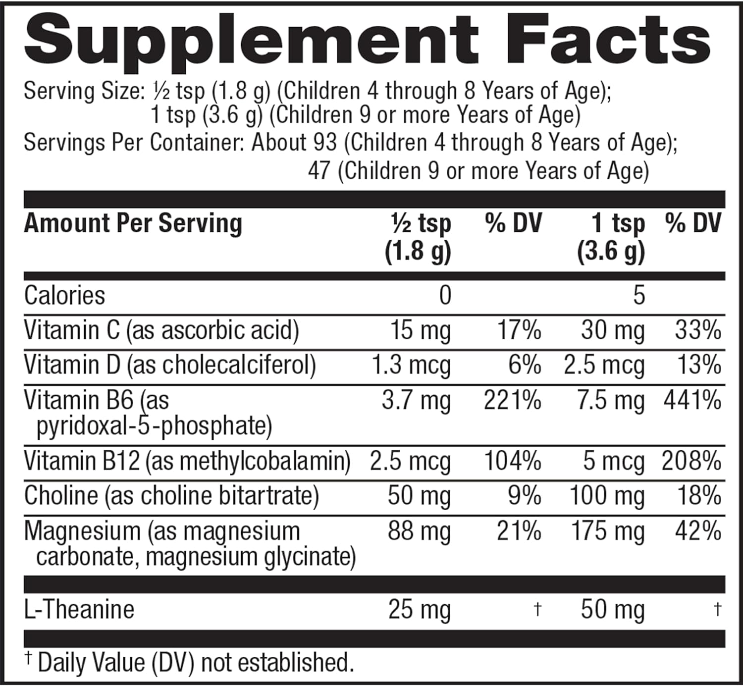 Natural Vitality Calm Mind Powder with Magnesium Citrate and L-Theanine - Stress Support, Gluten Free, Vegetarian - Honey Chamomile Flavor - 12 oz.