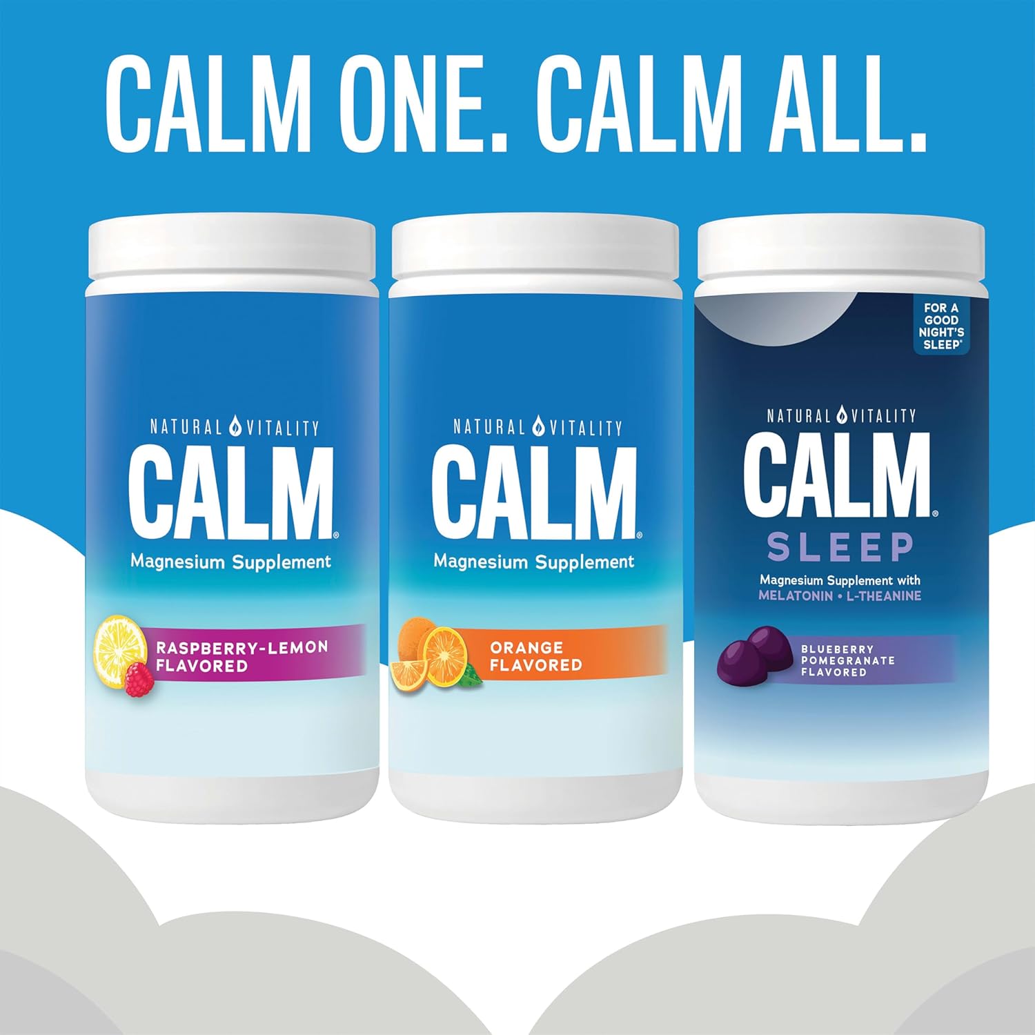 Natural Vitality CALM Stress Relief Gummies with Magnesium - 60 Count Vegan Gluten Free Orange Flavored Supplement for Healthy Stress Response
