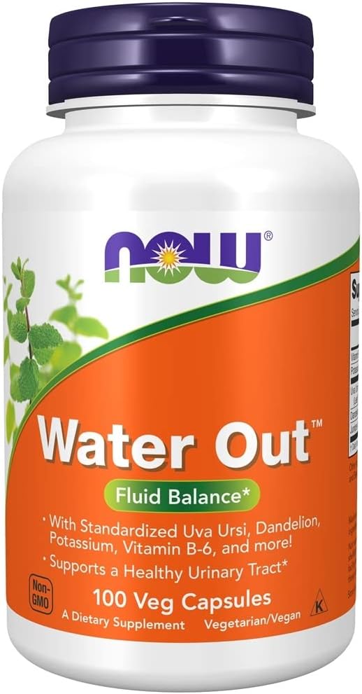 Natural Water Retention Relief Capsules - 100 Vegetarian Capsules by NOW Foods