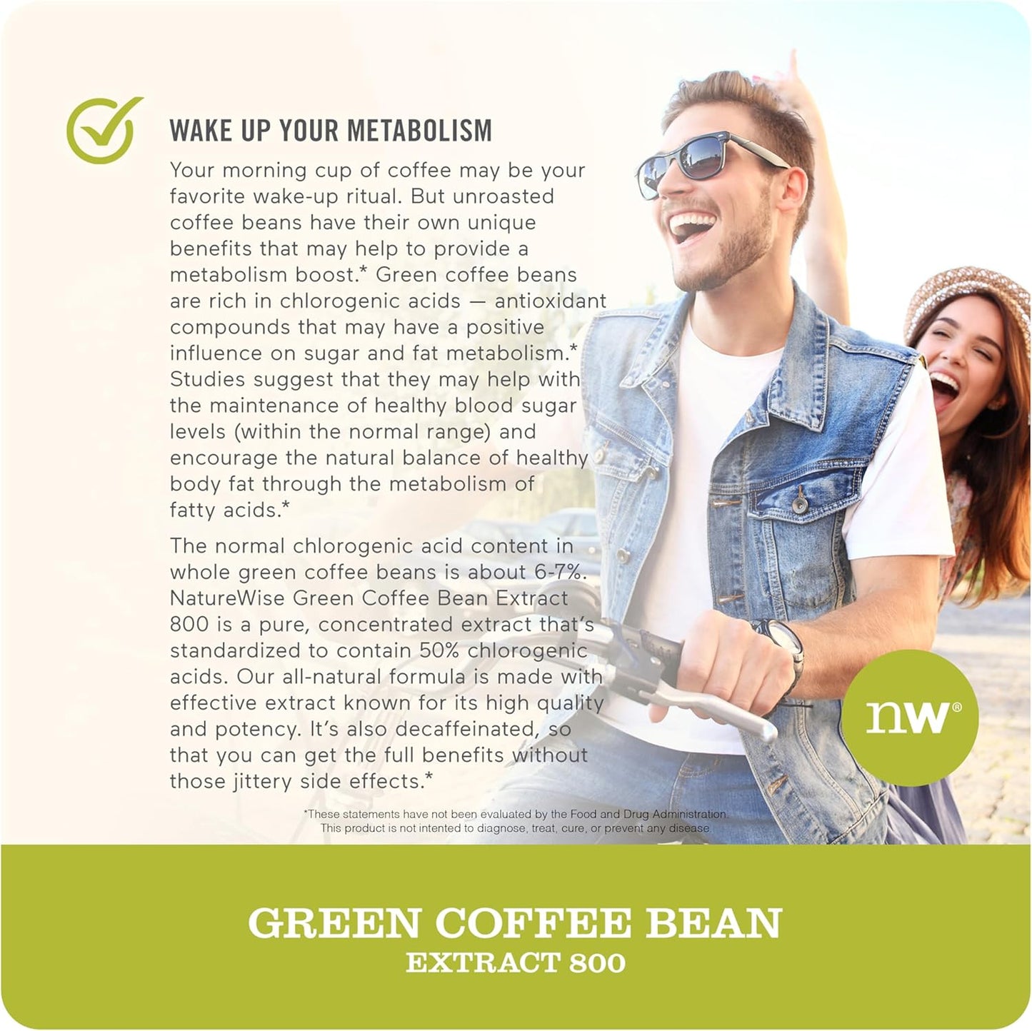 Natural Weight Management Support with Green Coffee Bean and Garcinia Cambogia Capsules - 800mg/180ct