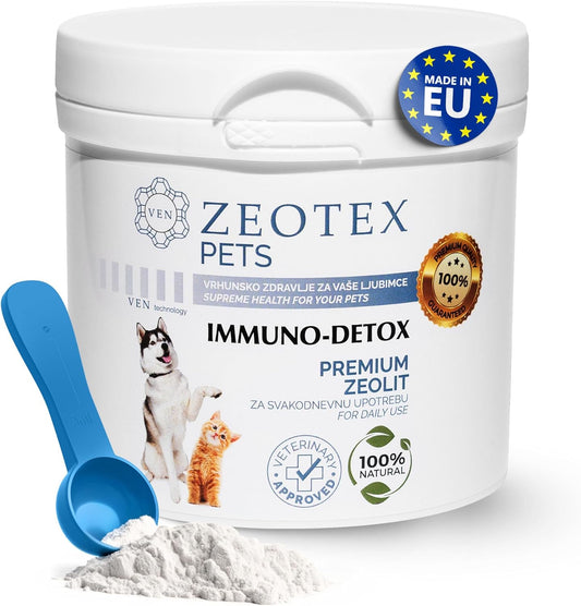 Natural Zeotex Zeolite Powder for Immune Support, Digestive & Joint Health, Liver Detox, Pet Health - 350g/12.35 oz