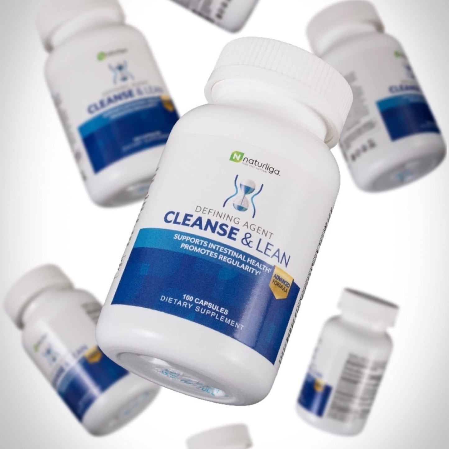 Naturaliga Cleanse and Lean Herbal Detoxifying Agent for Gut Health and Regularity - 100 Ct x 2 Pack