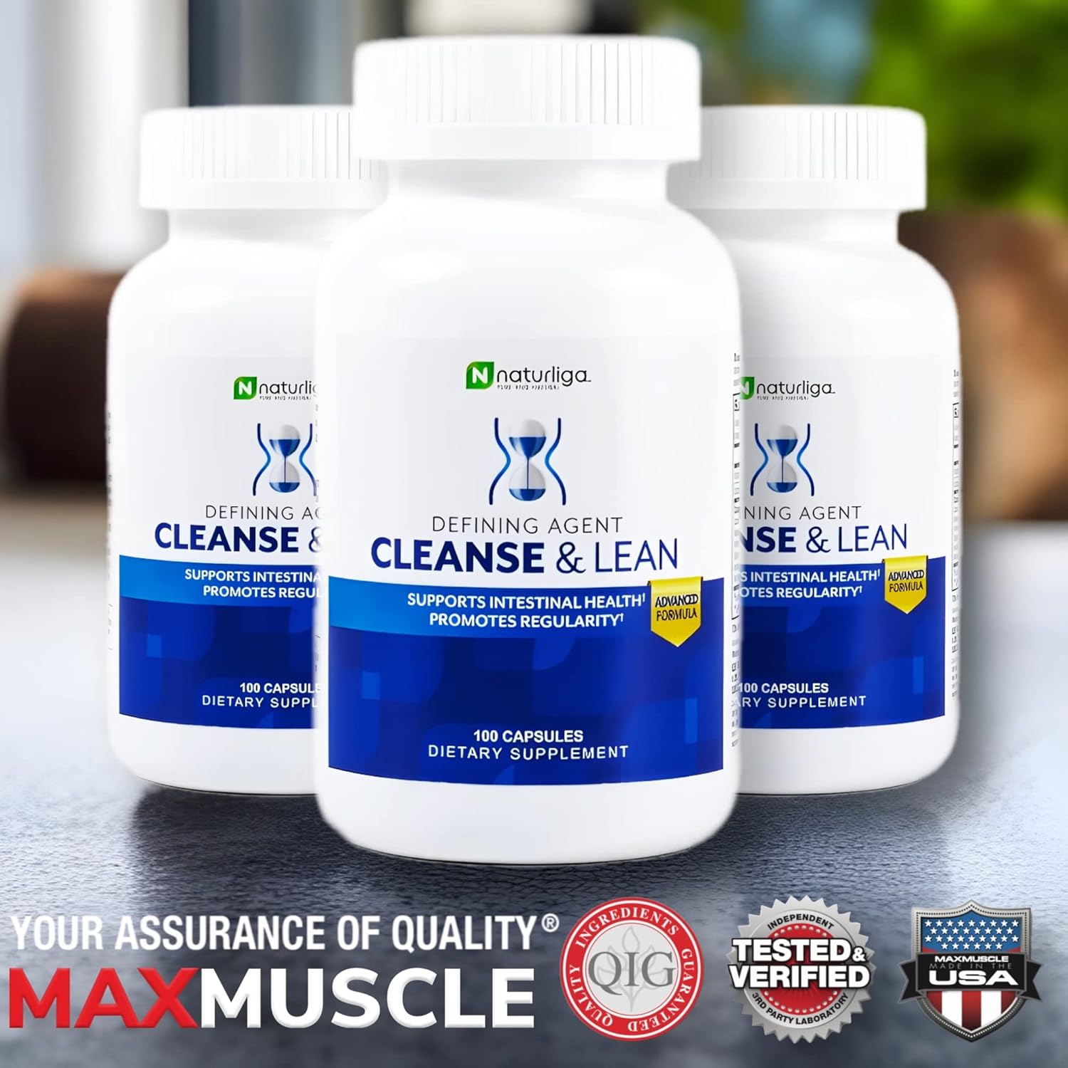 Naturaliga Cleanse and Lean Herbal Detoxifying Agent for Gut Health and Regularity - 100 Ct x 2 Pack