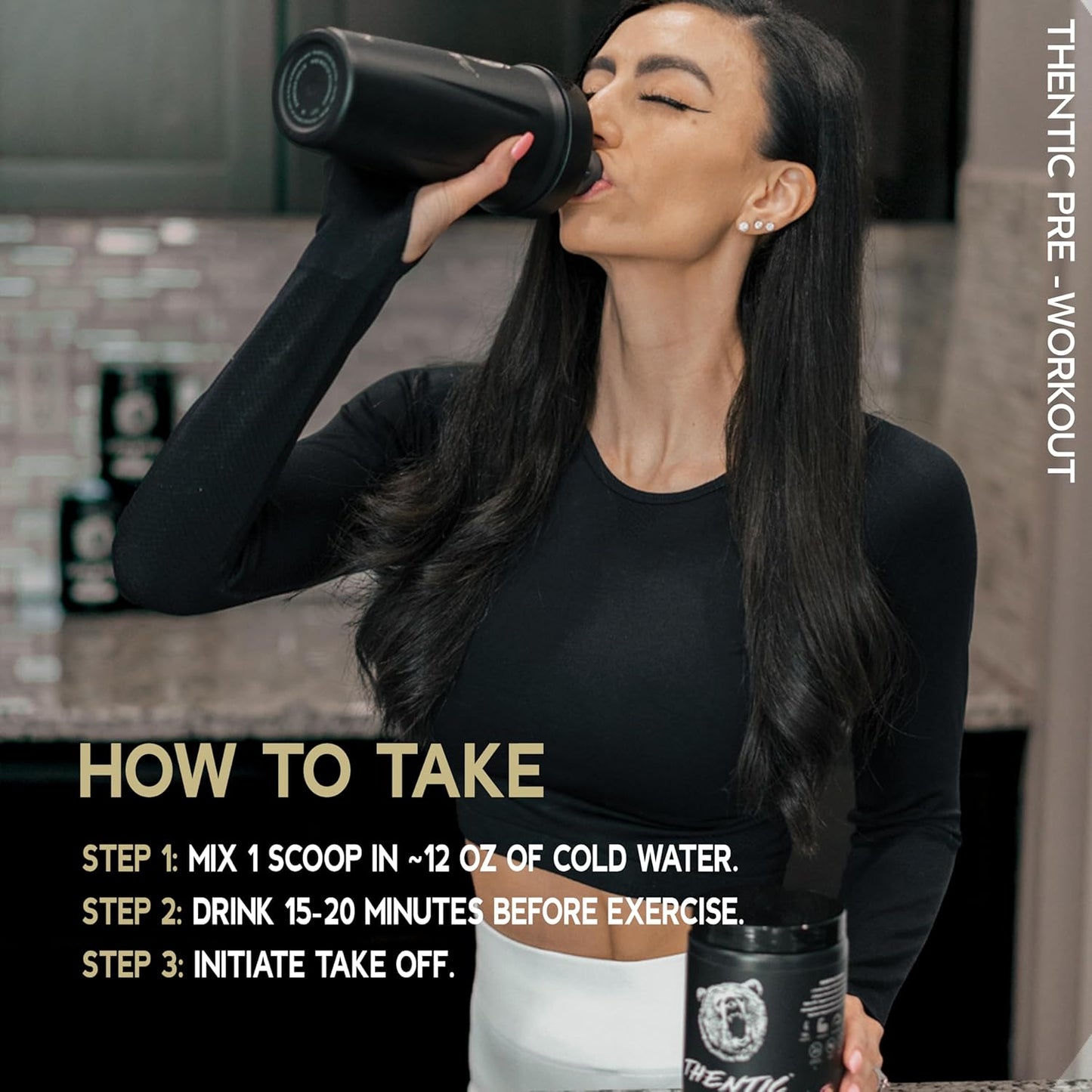Naturally Flavored Caffeine-Free Pre Workout Supplement for Laser Focus, Energy, and Endurance (Pink Lemonade)