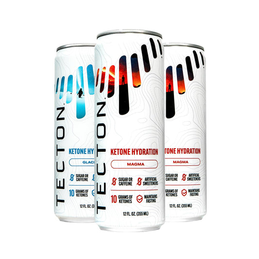 Nature Identical Tecton Ketone Ester Variety Pack - 10g BHB Ketones/Serving, Sugar-Free, Stimulant-Free - 4 Flavors (2 Glacier, 2 Magma)